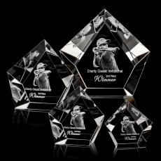 Valecrest 3D Polygon Crystal Award - Crystal Awards