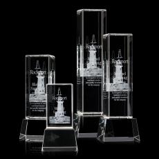 Robson 3D Clear on Base Towers Crystal Award - Awards and Trophies