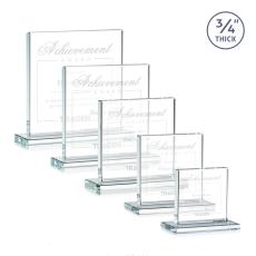 Terra Clear Square / Cube Crystal Award - Awards and Trophies