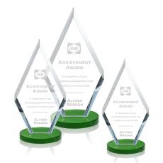 Cancun Green Diamond Crystal Award - Awards and Trophies