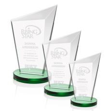 Wiltshire Green Peaks Crystal Award - Awards and Trophies