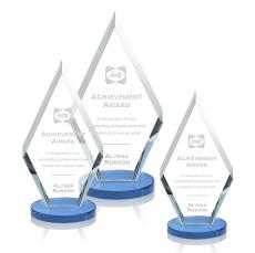 Cancun Sky Blue Diamond Crystal Award - Awards and Trophies