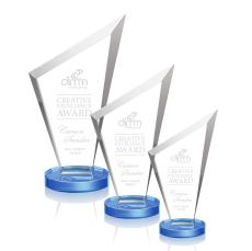 Condor Sky Blue Peaks Crystal Award - Awards and Trophies