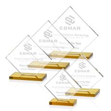 Wellington Amber Diamond Crystal Award - Awards and Trophies