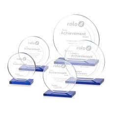 Victoria Blue Circle Crystal Award - Awards and Trophies