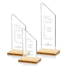 Dixon Amber Peaks Crystal Award - Awards and Trophies
