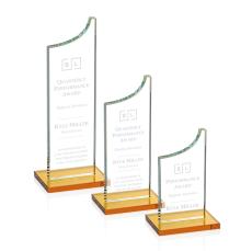 Eden Amber Peaks Crystal Award - Awards and Trophies