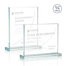 Manhattan Clear Rectangle Crystal Award - Awards and Trophies