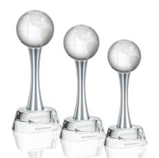 Willshire Clear Globe Crystal Award - Awards and Trophies