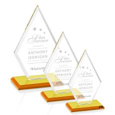 Tuscany Amber Diamond Crystal Award - Diamond Awards
