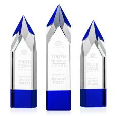 Coventry Blue  Towers Crystal Award - Crystal Awards