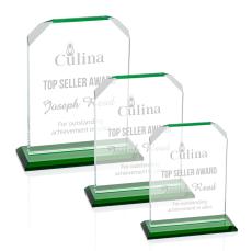 Waterford Green  Peaks Crystal Award - Awards and Trophies