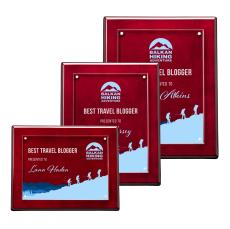Sedum Plaque Full Color - Rosewood - Awards and Trophies