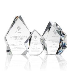 Brickell Polygon Crystal Award - Awards and Trophies