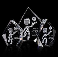 Brickell 3D Polygon Crystal Award - Awards and Trophies