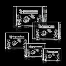 Lexington Cube 3D Rectangle Crystal Award - Corporate Gifts