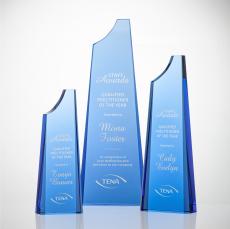Middleton Sky Blue Towers Crystal Award - Awards and Trophies