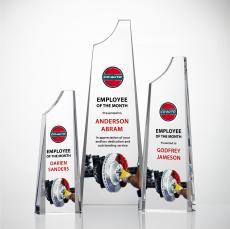 Middleton Full Color  Clear Towers Crystal Award - Crystal Awards