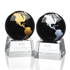 Blythwood Black Globe Crystal Award - Awards and Trophies