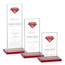 Bayview Gemstone Ruby Towers Crystal Award - Diamond Awards