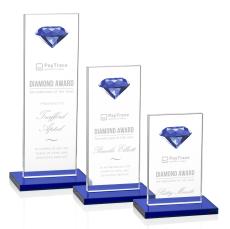 Bayview Gemstone Sapphire  Towers Crystal Award - Diamond Awards