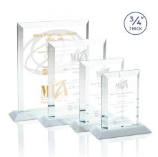 Harrington White Rectangle Crystal Award - Awards and Trophies