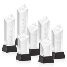 Barone Black on Base Towers Crystal Award - Diamond Awards