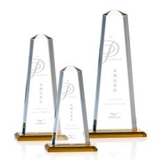 Pinnacle Amber Towers Crystal Award - Crystal Awards