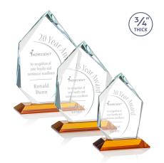 Deerhurst Ice Peak Amber Peaks Crystal Award - Awards and Trophies