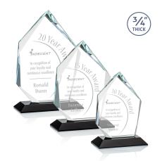 Deerhurst Ice Peak Black Peaks Crystal Award - Crystal Awards