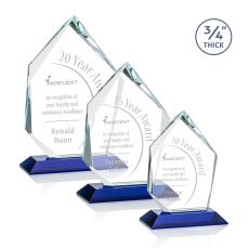 Deerhurst Ice Peak Blue  Peaks Crystal Award - Crystal Awards