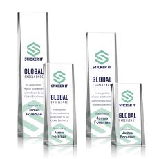 Milnerton Full Color Towers Crystal Award - Full Color Imprint