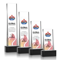 Milnerton Full Color Black on Base Towers Crystal Award - Awards and Trophies