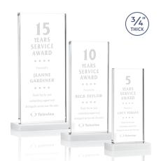 Arizona White Rectangle Crystal Award - Awards and Trophies