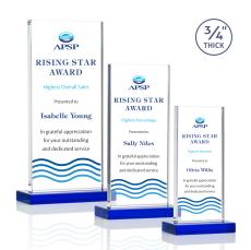 Arizona Full Color Blue Rectangle Crystal Award - Awards and Trophies