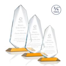 Sheridan Amber Unique Crystal Award - Awards and Trophies