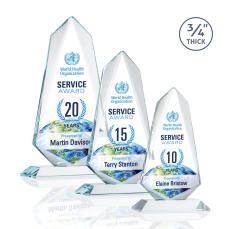 Sheridan Full Color Clear Unique Crystal Award - Crystal Awards