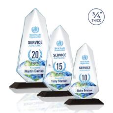 Sheridan Full Color Black  Unique Crystal Award - Awards and Trophies