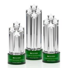 Ascot Star Green  Towers Crystal Award - Awards and Trophies