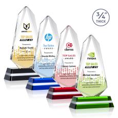 Fogacci Full Color Unique Crystal Award - Full Color Imprint