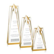 Rosina Gold Star Acrylic Award - Awards and Trophies