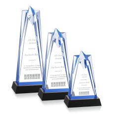 Rosina Blue on Base Star Acrylic Award - Acrylic Awards