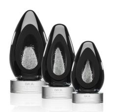 Panache Tear Drop on Clear Base Glass Award - Awards and Trophies