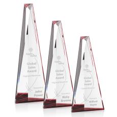 Belize Optical/Red Obelisk Crystal Award - Awards and Trophies