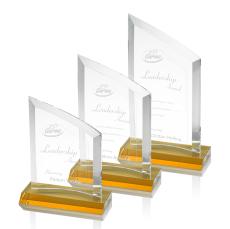 Templar Amber Peaks Crystal Award - Awards and Trophies