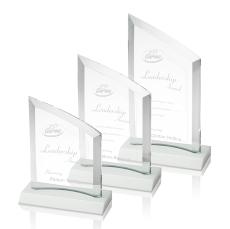 Templar White  Peaks Crystal Award - Awards and Trophies
