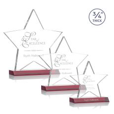 Chippendale Red Star Crystal Award - Awards and Trophies