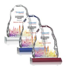 Carling Iceberg Full Color Crystal on Base Award - Awards and Trophies