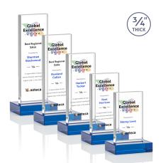 Holmes Full Color Blue  Rectangle Crystal Award - Awards and Trophies