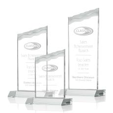 Oakwood Clear Peaks Crystal Award - Crystal Awards